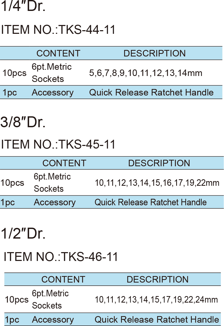 11PCS Socket Wrench Set(圖1)