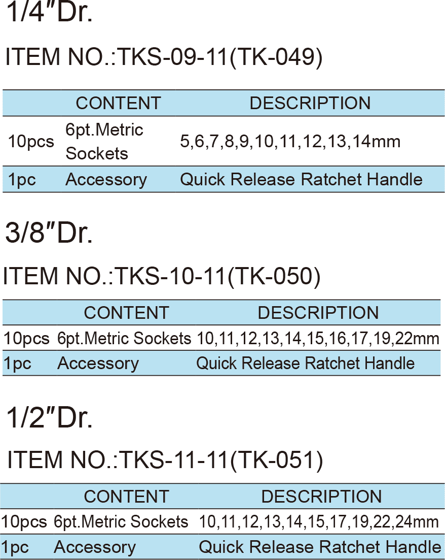11PCS Socket Wrench Set(圖1)