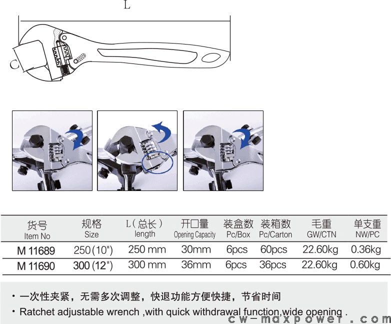 棘輪快速活扳手(圖1)